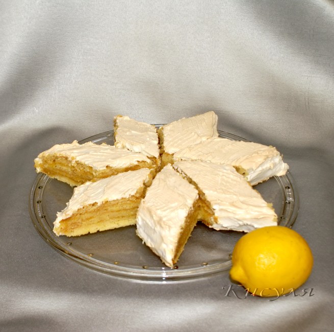 Лимонный торт-пирог