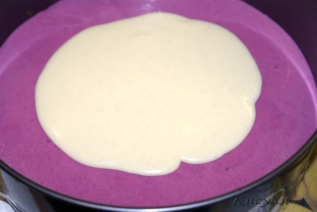 Сливочно-смородиновый желейный торт «Полосатик» 